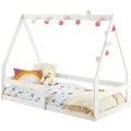 Produktbild: Idimex Hausbett, Weiß, Holz, Kiefer, Vintage, 75x115x143 cm, FSC Mix, Kinder- & Jugendzimmer, Kindermöbel, Kinderbetten, Hausbetten