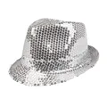 Produktbild: Paillettenhut silber - Glitter und Glam für den Kopf