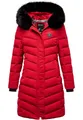 Produktbild: REPUBLIX Damen Gefütterte Dicke Winter Jacke Mantel Parka mit Kapuze RJ-8016 Rot L