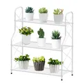 Produktbild: Pflanzenregal Blumenregal Metall, 3 Stufen Pflanzenständer Blumentopf Topfhal...