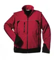 Produktbild: Schutzjacke OMEGA Softshell-Jacke mit abnehmbaren Ärmeln, ELYSEE® Rot/Schwarz, G