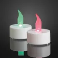 Produktbild: LED Teelicht Kerze weiß RGB 6er Set Imitat flackernd Batterie Deko Leuchte