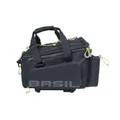 Produktbild: Basil Miles Gepäckträgertasche XL Pro MIK - 9-36L - Wasserdicht - Inkl. abschließbarem MIK-System - Ideal für Lange Touren - Scharz/Lime