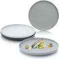 Produktbild: Sänger Speiseteller, Grau, Stein, 4-teilig, Rund, Essen & Trinken, Geschirr, Teller, Speiseteller