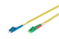 Produktbild: Digitus LWL Patchkabel, Duplex, LC (APC) zu LC (PC) SM OS2 09/125 µ, 2 m