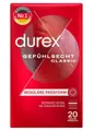 Produktbild: Durex 20 Stück Condoms Gefühlsecht Classic Kondome hauchzart 56 mm