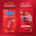 Produktbild: Durex Gefühlsecht Classic - 20 Stück ultradünnes Material intensives Gefühl Sex