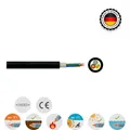 Produktbild: NYY-J 3x1,5mm² RE-SW Kabel Erdkabel Starkstromkabel Erdleitung Meterware Leitung