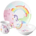 Produktbild: Seltmann Weiden Kindergeschirrset Kinderträume, Rosa, Weiß, Keramik, 3-teilig, Tier, 21x20x21 cm, Füttern, Kindergeschirr