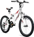 Produktbild: Bergsteiger Montreal 20 Zoll Kinderfahrrad, geeignet für 6, 7, 8, 9 Jahre, Shimano 6 Gang-Schaltung, Mountainbike mit Vollfederung, Jungen-Fahrrad, Mädchen-Fahrrad