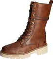 Produktbild: Mustang Damen Stiefelette Halbschaft Plateau Kontraststreifen 1437-503, Größe:37 EU, Farbe:Braun