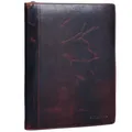 Produktbild: STILORD 'Julius' Vintage Konferenzmappe Leder Schreibmappe Aktenmappe Dokumentenmappe A4 Organizer 12 Zoll Tablettasche echtes Rindsleder, Farbe:Kara - braun