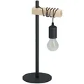 Produktbild: Eglo - Tischleuchte Townshend schwarz natur 50 x 17,5 x 15,5 cm Lampen