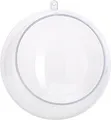 Produktbild: Acrylkugel Floristik Ø 12cm transparent teilbar mit Öffnung inkl. Aufhängeöse