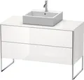 Produktbild: Duravit XSquare Konsolenwaschtischunterbau bodenstehend, 2 Auszüge, 1200x778x548mm, XS492202222