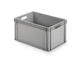 Produktbild: ALUTEC Kunststoffbehälter geschlossen (Inhalt 64 l, Außenmaße (LxBxH) 600 X 400 X 320 mm, stapelbar, lebensmittelecht, kälte- und hitzebeständig von -40° bis +80°C, Aufbewahrungskiste) 75010
