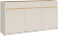 Produktbild: FORTE Sideboard Oak Squere Sideboard Soft Close, SK Vollauszug, B/H/T 160/85,9/41,5 cm Beleuchtung, Soft Close, Lamellenoptik