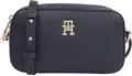 Produktbild: Tommy Hilfiger Damen Crossbody Bag Tasche Emblem Camera Bag Klein, Blau (Space Blue), Einheitsgröße