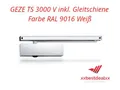 Produktbild: GEZE TS 3000 V Türschließer inkl. Gleitschiene 028350 Weiß