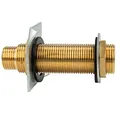 Produktbild: tecuro Wanddurchführung Messing G 1/2 x G 3/4 Zoll x 65 mm, für Wanddicken bis 34 mm, nach Trinkwasserverordnung 50930-6, mit Krallenplatte, Messing