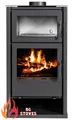 Produktbild: Modern EEK A Kaminofen mit Backofen REGINA F BImSchV Stufe 2 externer Luftzufuhr