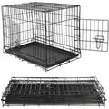 Produktbild: Mucola - Hundetransportbox Falltbar Drahtkäfig Hunde Transportbox Gitterbox Hundekäfig