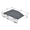 Produktbild: Bosch 1 987 432 597 Filter Innenraumluft für Audi Seat Skoda VW