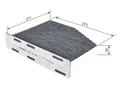 Produktbild: Bosch INNENRAUMFILTER FUER VAG 1987432597