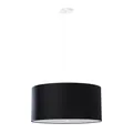 Produktbild: Modern Leuchter OTTO 50 Stoff Glas Stahl Schwarz E27 LED SOLLUX LIGHTING Innen