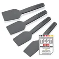 Produktbild: Raclette Spachtel 4er Set Fackelmann – Ergonomischer Griff – Schaber Grau