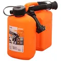 Produktbild: Stihl 8810124 Kombikanister für 3 l Kraftstoff und 1,5 l Sägekettenhaftöl in der Farbe Orange