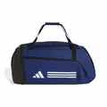 Produktbild: adidas Unisex Essentials 3-Stripes Duffel Bag, Dark Blue/White, M