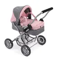 Produktbild: Bayer Chic 2000 Puppenwagen Kinderwagen SMARTY Melange grau-rosa TOP