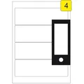 Produktbild: Ordnerrücken Etiketten 192 x 61 mm 100 Blatt 400 Stück Inkjet Laser