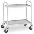 Produktbild: SERVIERWAGEN Küchenwagen Transportwagen 2 Borde 150 kg Teewagen Abräumwagen Neu