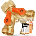 Produktbild: 2-Wege Verteiler 3/4'' Wasseranschluss Adapter Wasserhahn für Gartenschläuche