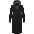 Produktbild: Navahoo Langmantel Kekstraum 14 Damen Mantel in Woll-Optik mit herausnehmbarem Sweat-Einsatz schwarz XL (42)