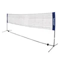 Produktbild: MUWO Swip Badminton Netz 4,1 m x 1,5 m – Robustes, reißfestes Nylon für In- und Outdoor, schnelle Montage, inkl. Tragetasche, stabile Stützrohre aus rostfreiem Eisen (Blau)