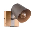 Produktbild: Trio Leuchten Wandspot Bell 801900167, Metall Nickel antik, Holz, exkl. 1x E14