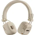 Produktbild: Marshall Major V Over-Ear Bluetooth-Kopfhörer Creme – Kabellose Kopfhörer für den täglichen Gebrauch