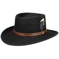 Produktbild: Stetson Filzhut (1-St) Wollfilzhut mit Lederband schwarz M (56-57 cm)