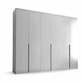 Produktbild: KEVO Kleiderschrank Drehtürenschrank in Weiß 270 x 225 x 52 cm (B/H/T)