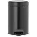Produktbild: Brabantia Abfalleimer NEW Icon, Schwarz, Kunststoff, 3 L, 16.8x26.4x23.5 cm, Badaccessoires, Waschplatzzubehör, Kosmetik- & Abfalleimer