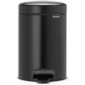 Produktbild: Kosmetikeimer Brabantia Tretmülleimer matt schwarz 3 L mit Inneneimer aus Kunststoff 55113321