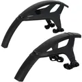 Produktbild: ZEFAL Schutzbleche Mountainbike Set Deflector M65 - 2 x Fahrrad Schutzblech Mountainbike 29 Zoll, 28, 27,5, 26 Zoll 650B, – MTB Schutzblech Vorne und Hinten - 26
