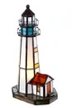 Produktbild: BIRENDY Stehlampe Birendy Tischlampe Tiffany Style Leuchtturm Tif167 Motiv Lampe