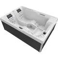 Produktbild: Tronitechnik Outdoor Whirlpool Spa Elba  Weiss 210Cm X 150Cm Mit Heizung Hydromassage Bluetooth Und Farblichtherapie