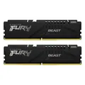 Produktbild: Kingston FURY Beast Schwarz 16GB Kit 2x8GB DDR5-6000 EXPO CL36 DIMM Arbeitsspeicher