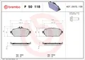 Produktbild: Bremsbelagsatz Scheibenbremse PRIME BREMBO P 50 118 für MERCEDES KLASSE W213 GLA