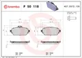 Produktbild: NEU - BREMBO P50118 Bremsbelagsatz, Scheibenbremse für MERCEDES-BENZ